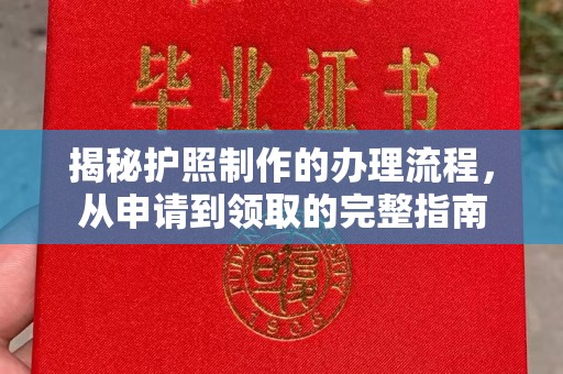 上高揭秘护照制作的办理流程，从申请到领取的完整指南