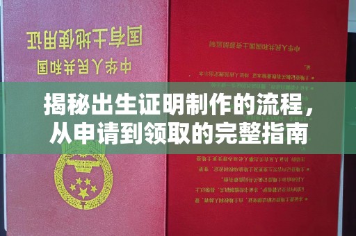上高揭秘出生证明制作的流程，从申请到领取的完整指南