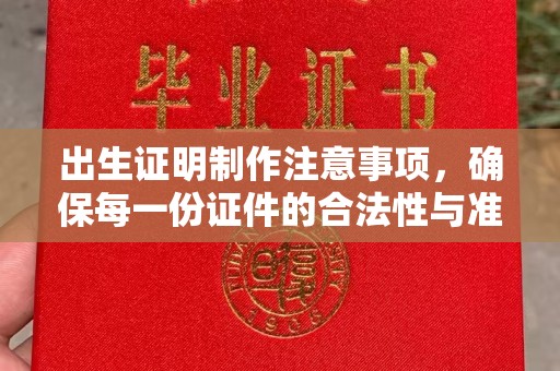 上高出生证明制作注意事项，确保每一份证件的合法性与准确性