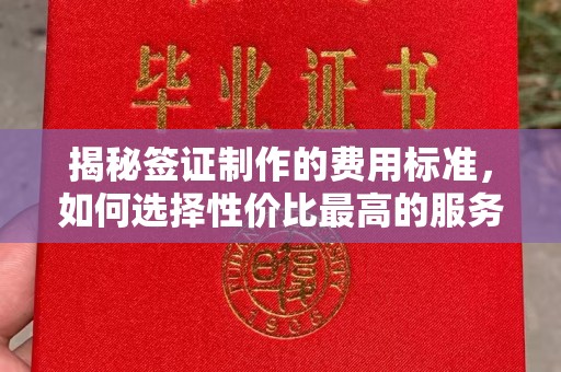 上高揭秘签证制作的费用标准，如何选择性价比最高的服务？