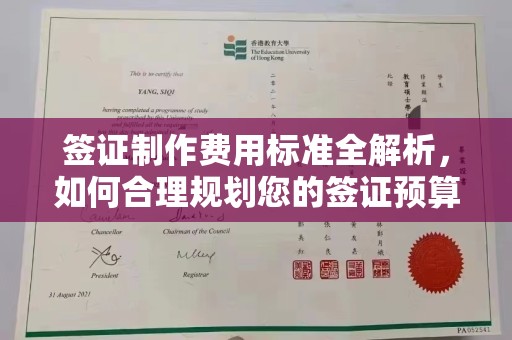 上高签证制作费用标准全解析，如何合理规划您的签证预算？